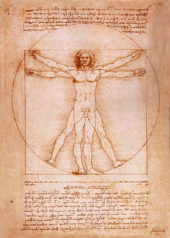 LEONARDO da Vinci Rule fur the proportion of the human figure Sweden oil painting art